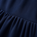 Robe Longue Élégante Bleu Marine – Coupe Cintrée & Jupe Fluide