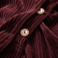 Ensemble Velours Côtelé Bordeaux Premium Femme