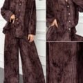 Women's Batik Print Drop Shoulder Top and Loose Casual Pants 2-Piece Set