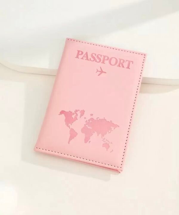 Porte-Passeport avec Carte du Monde – 3 Couleurs