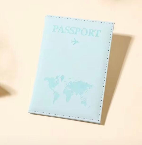 Porte-Passeport avec Carte du Monde – 3 Couleurs
