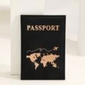 Porte-Passeport avec Carte du Monde – 3 Couleurs
