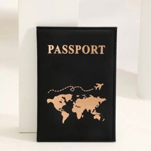 Porte-Passeport avec Carte du Monde – 3 Couleurs