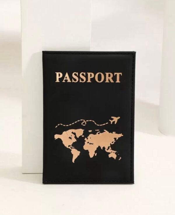 Porte-Passeport avec Carte du Monde – 3 Couleurs
